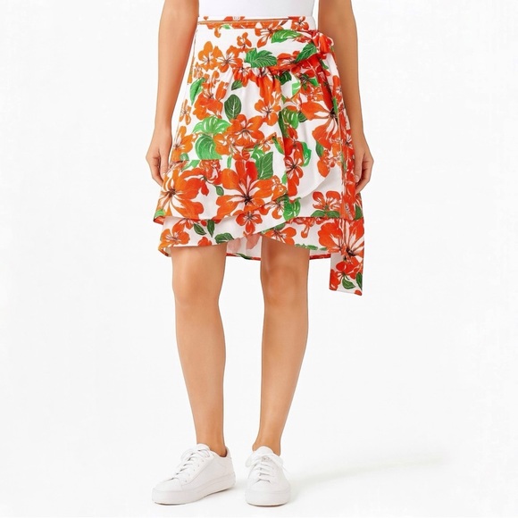 MARISSA WEBB Milos Print Wrap Skirt - Picture 1 of 11